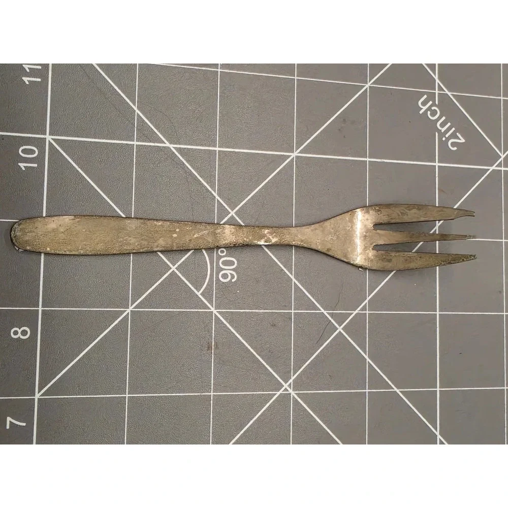 Vintage Cosmos Rostfrei Stainless Steel 3-Tine Cocktail Appetizer Fork Germany